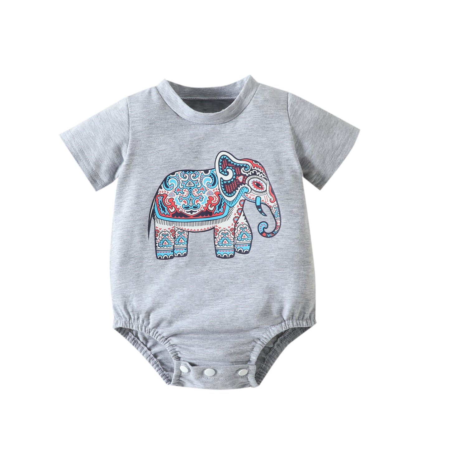 Cute Elephant Printed Jumpsuit