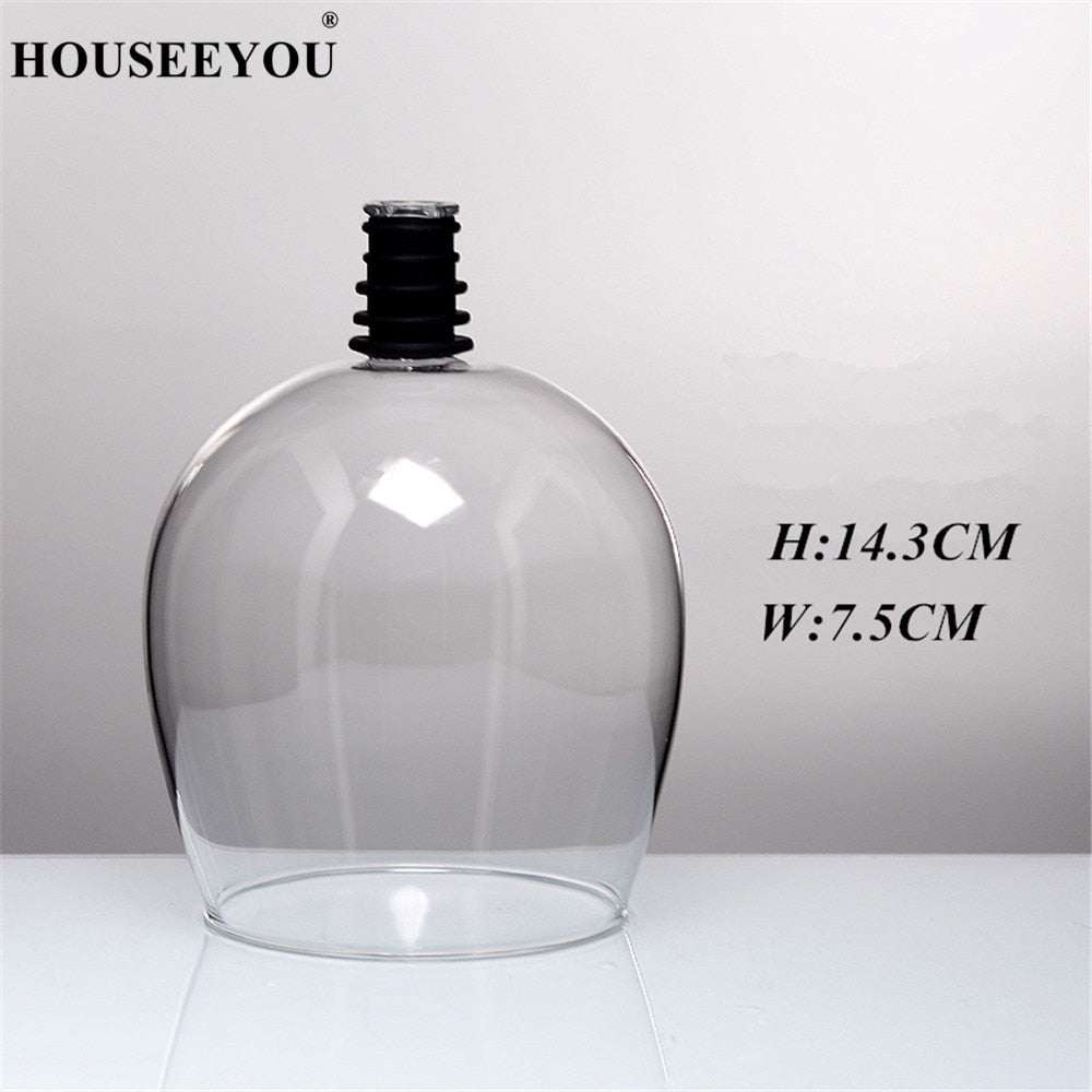 Wine/Champagne Glass Cup with Silicone Seal Drink Directly from Bottle
