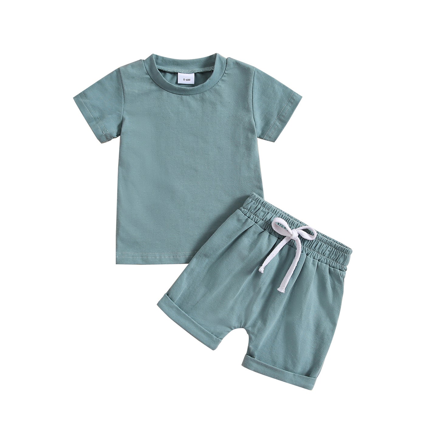 Boys' and Girls' Short-Sleeved Shorts Set