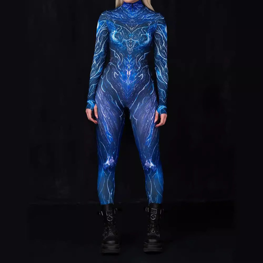 Halloween 3D Metallic Galaxy Warrior Costume