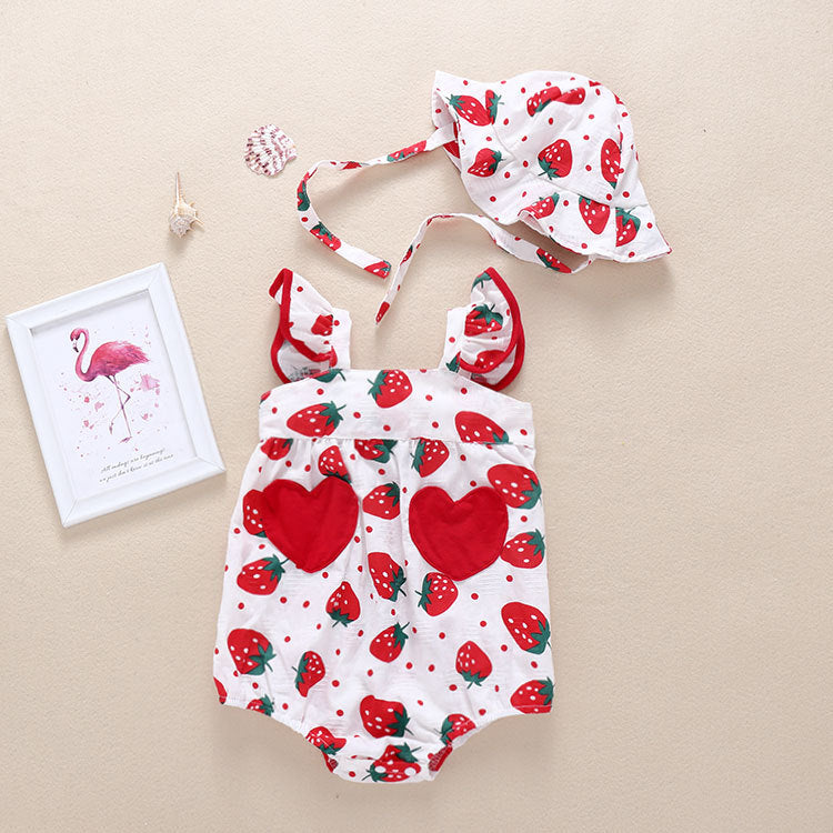 Fruity Summer Baby Rompers