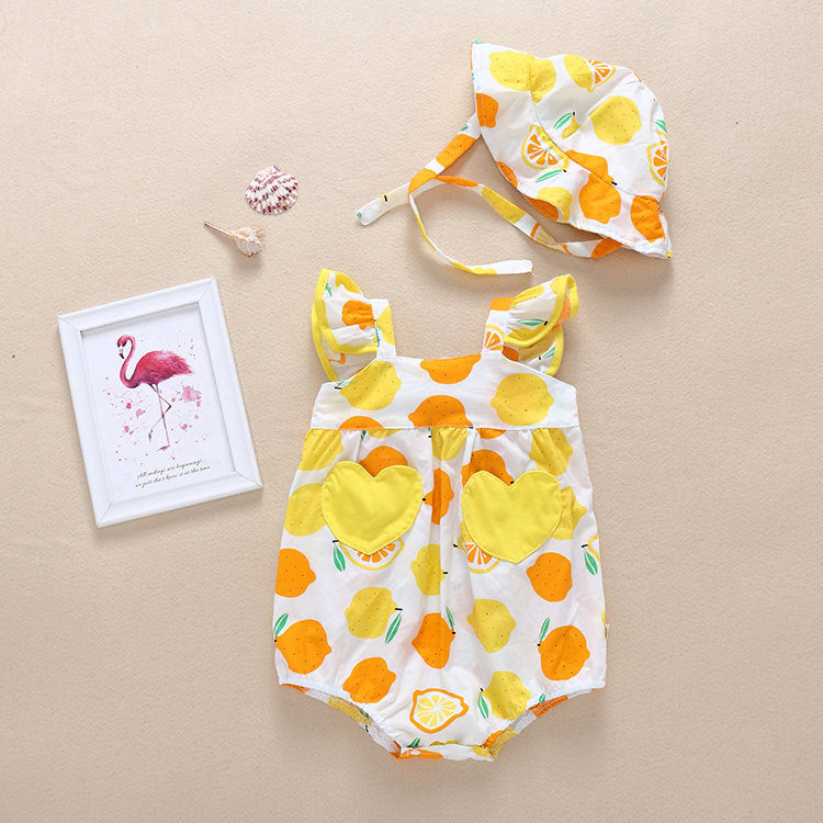 Fruity Summer Baby Rompers