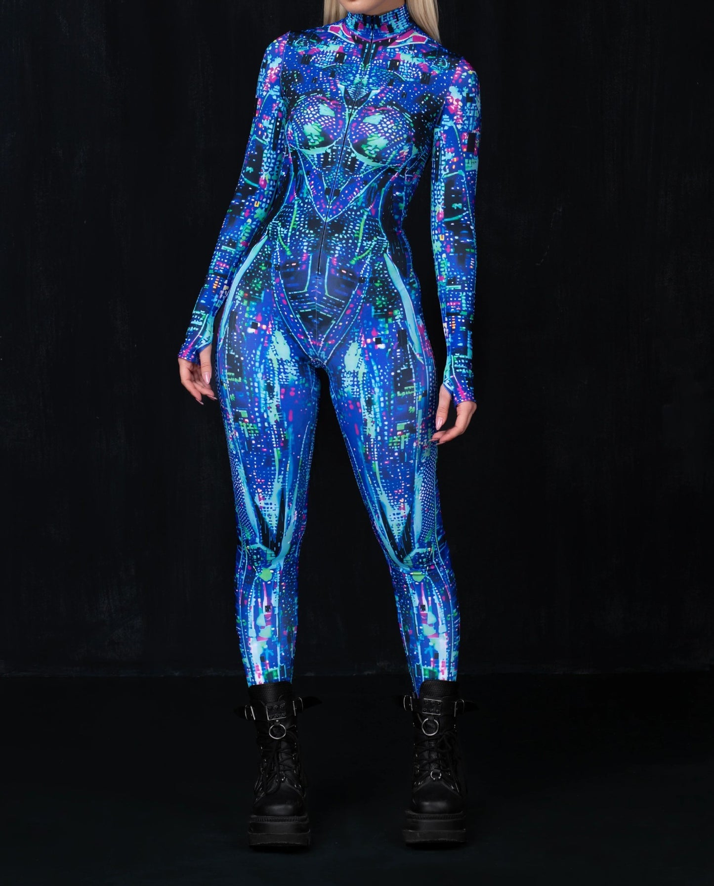 Halloween 3D Metallic Galaxy Warrior Costume