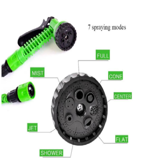 Green and Blue Flexible Gardening Hose