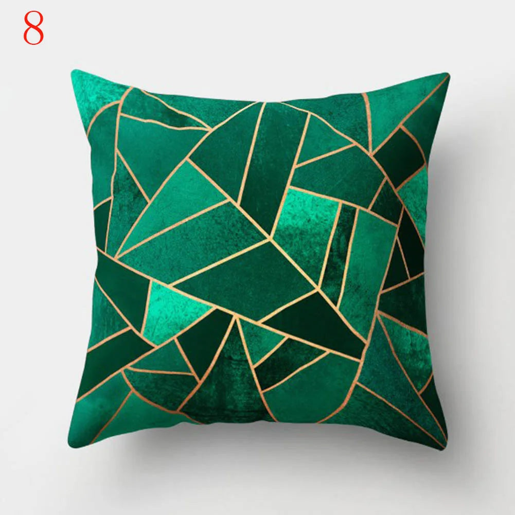 Geometric Printed Pillow Case Polyester Throw Pillow Cases 45x45cm
