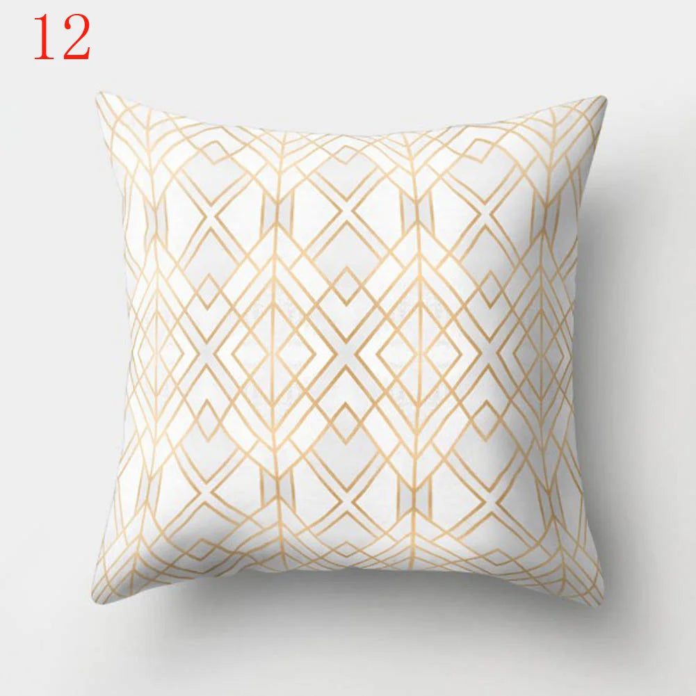 Geometric Printed Pillow Case Polyester Throw Pillow Cases 45x45cm