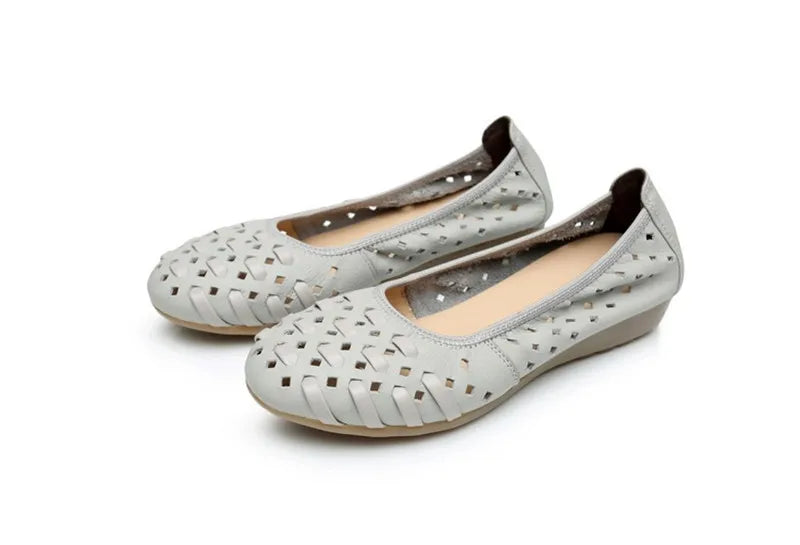 Genuine Leather Flat Sandals