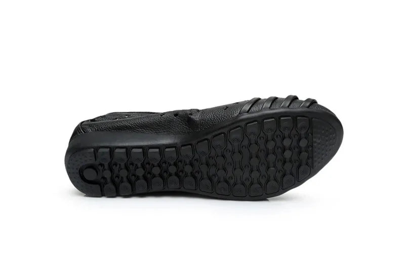 Genuine Leather Flat Sandals