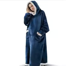 Cozy Giant Flannel Hoodie Blanket