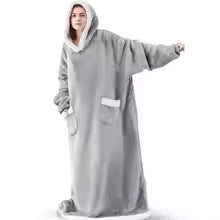 Cozy Giant Flannel Hoodie Blanket