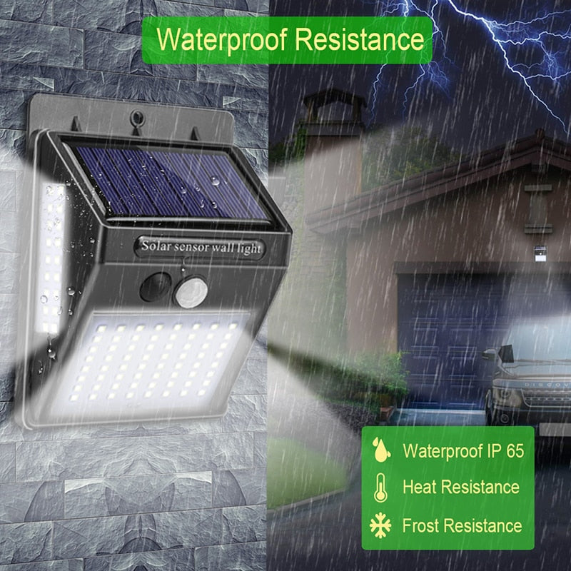 Motion Sensor LED Solar Light Solar Powered By Sunlight