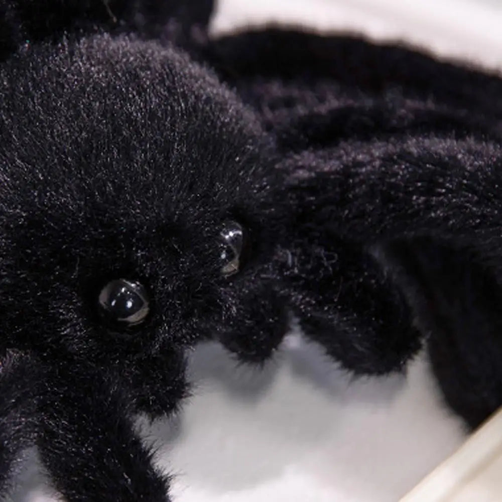 Cute Spider Shaped Throw Pillow - Realistic Black Spider Stuffed