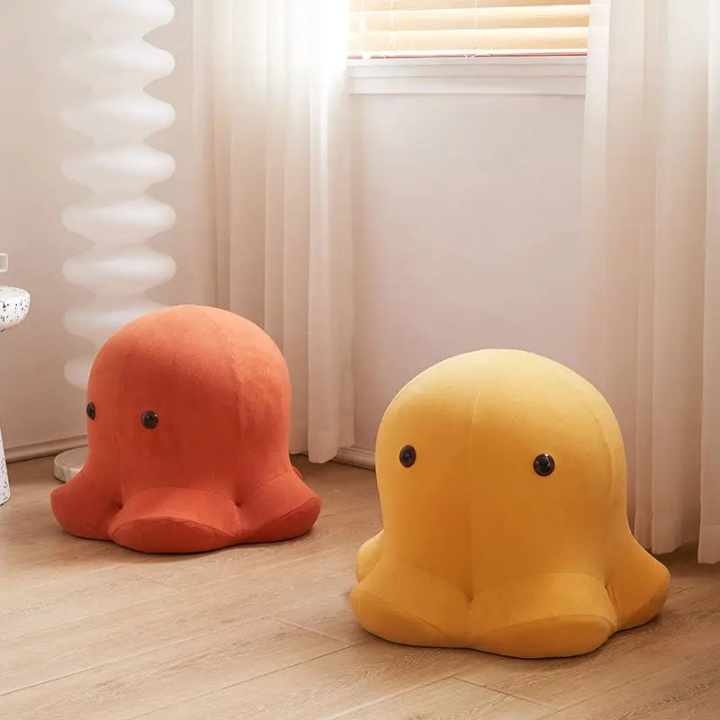 Playful Octopus Pouf - Small Apartment Living Room Ottoman