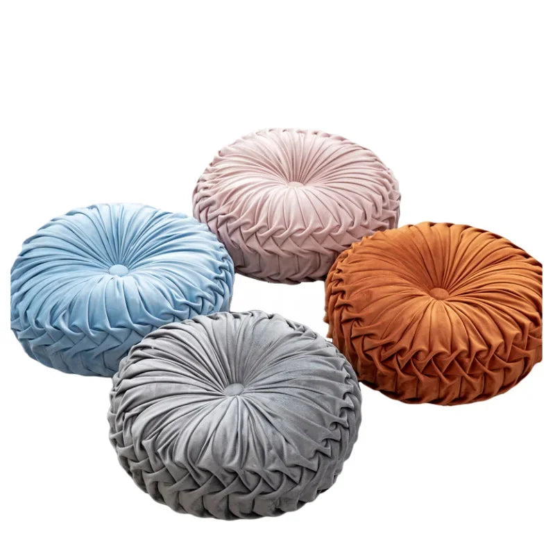 European Style Round Solid Velvet Round Cushion/Pillow
