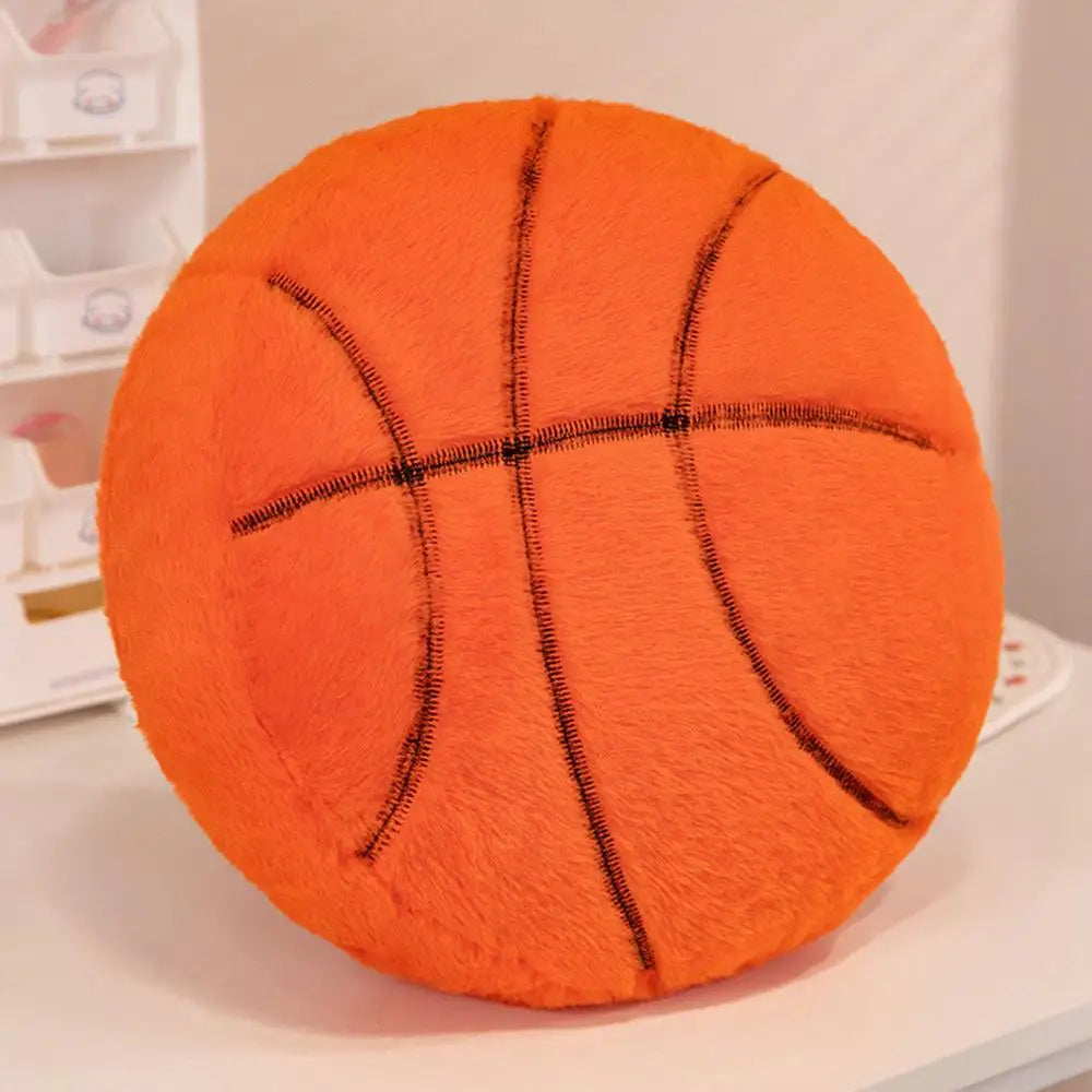 Sporty Stuffed Pillows - Baseball and Basketball