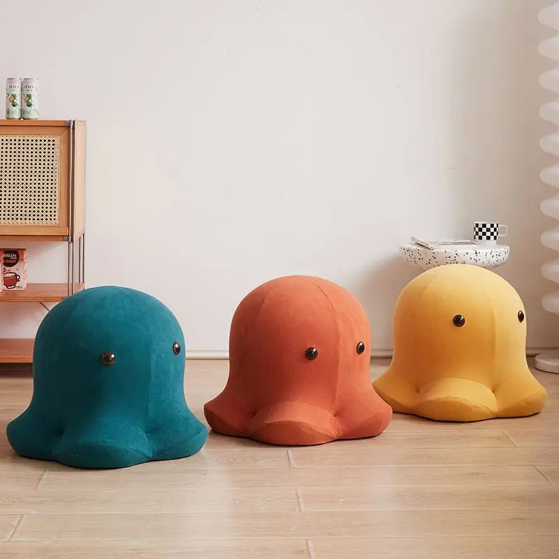 Playful Octopus Pouf - Small Apartment Living Room Ottoman