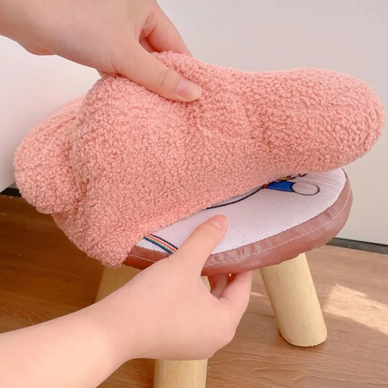 Colorful Flower-Shaped Small Pouf Stool