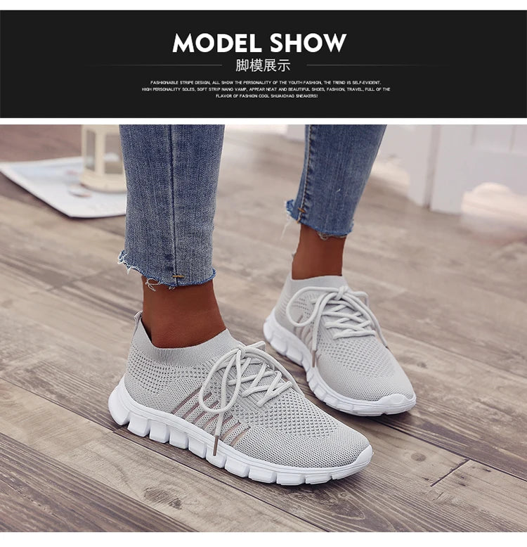 Women Mesh Breathable Shoes Slip onSneakers