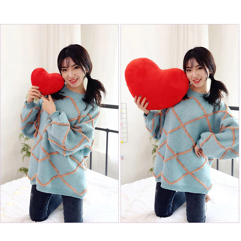 Cute Throw Pillow Heart-Shaped Pillow