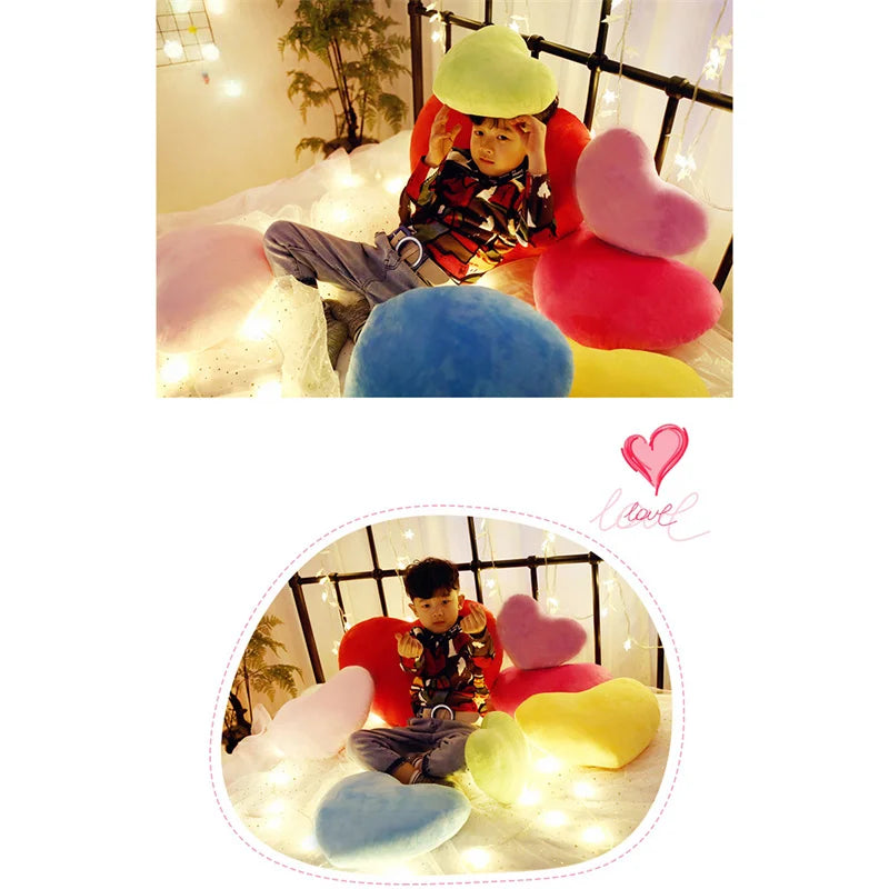 Cute Throw Pillow Heart-Shaped Pillow