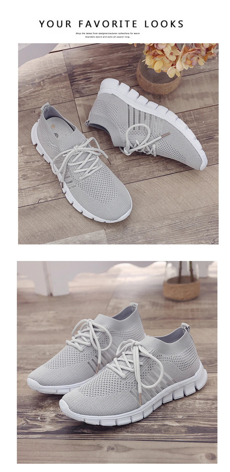 Women Mesh Breathable Shoes Slip onSneakers