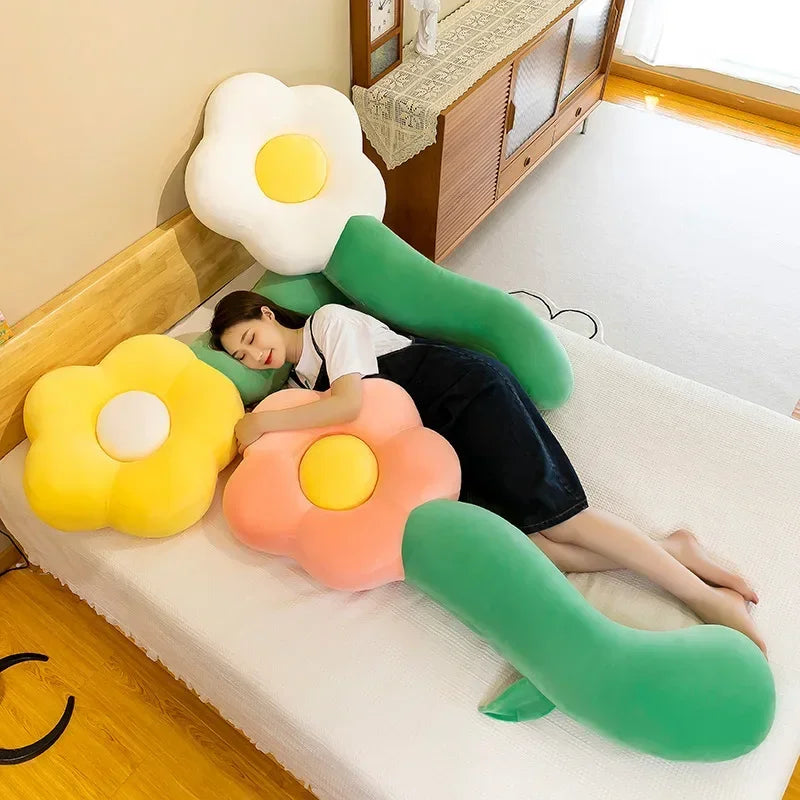 Large Plush Soft Flower Pillow