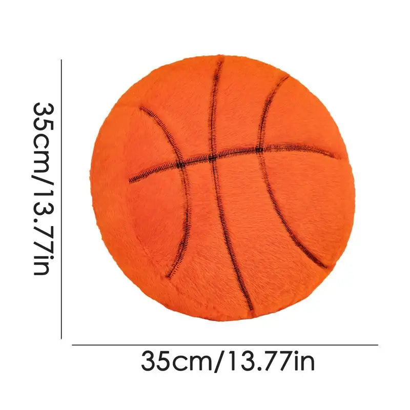 Sporty Stuffed Pillows - Baseball and Basketball