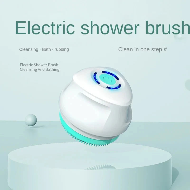 Silicone Body Scrubber Electric Shower Brush Back Massager Foot Exfoliator Replacement Heads