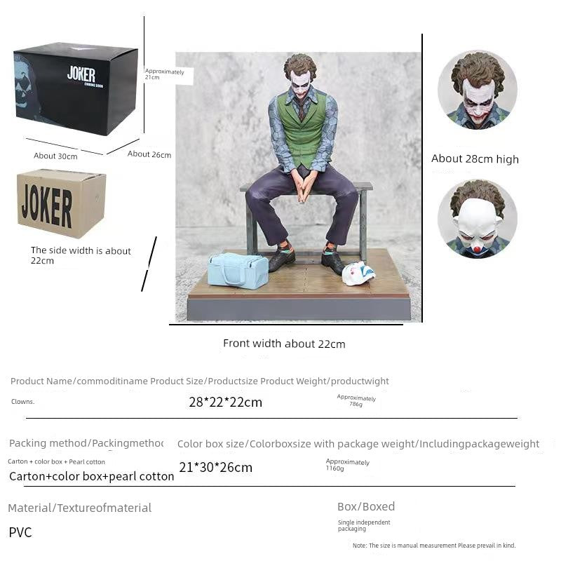 Heath Ledger Doll Car Tail Sitting Doll