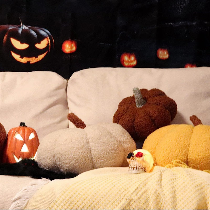 Halloween Pumpkin Throw Pillow Stuffed Cushion for Home