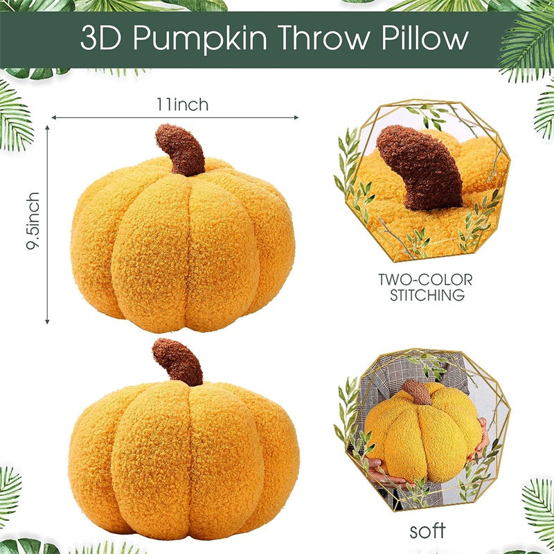 Halloween Pumpkin Throw Pillow Stuffed Cushion for Home
