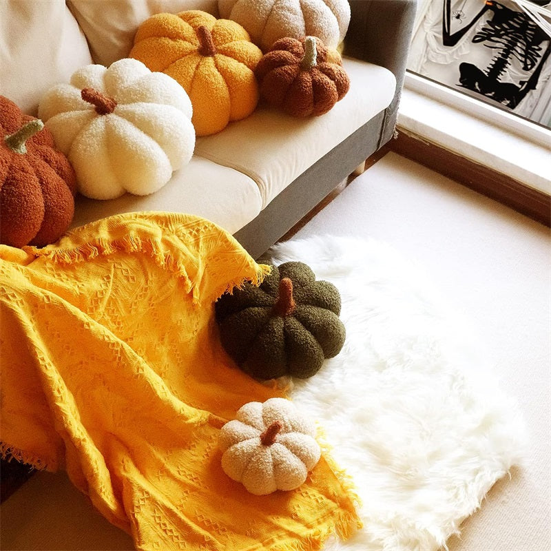 Halloween Pumpkin Throw Pillow Stuffed Cushion for Home