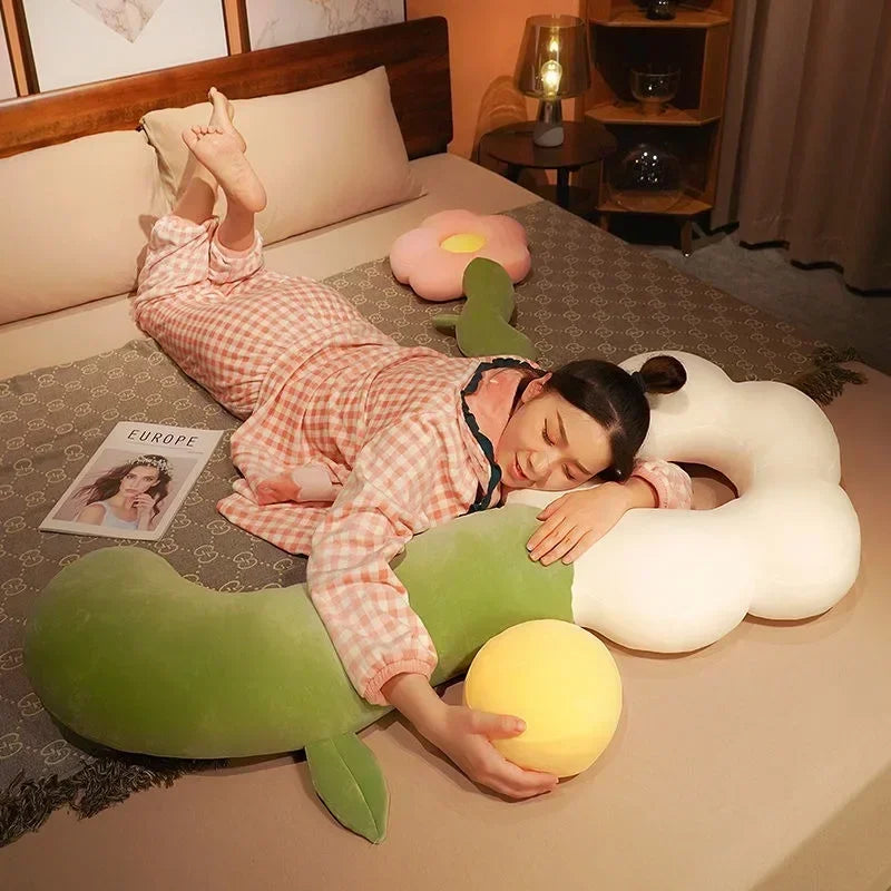 Large Plush Soft Flower Pillow