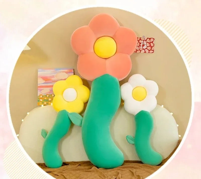Large Plush Soft Flower Pillow