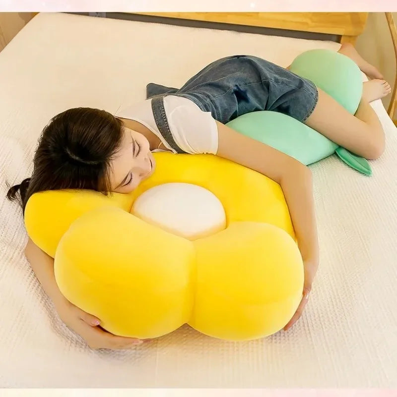 Large Plush Soft Flower Pillow