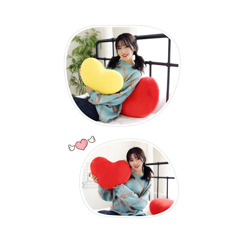Cute Throw Pillow Heart-Shaped Pillow