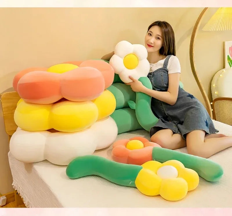 Large Plush Soft Flower Pillow