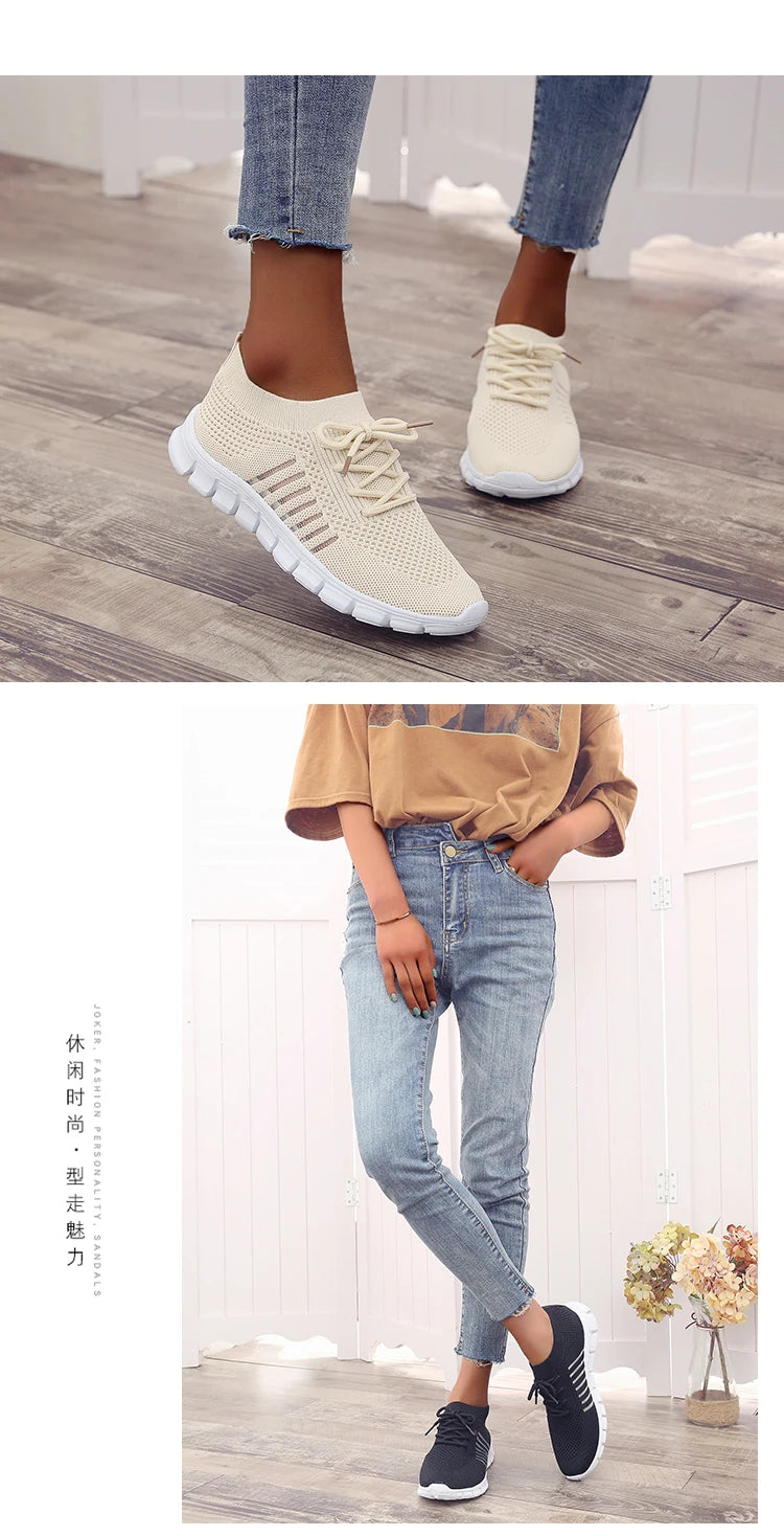 Women Mesh Breathable Shoes Slip onSneakers