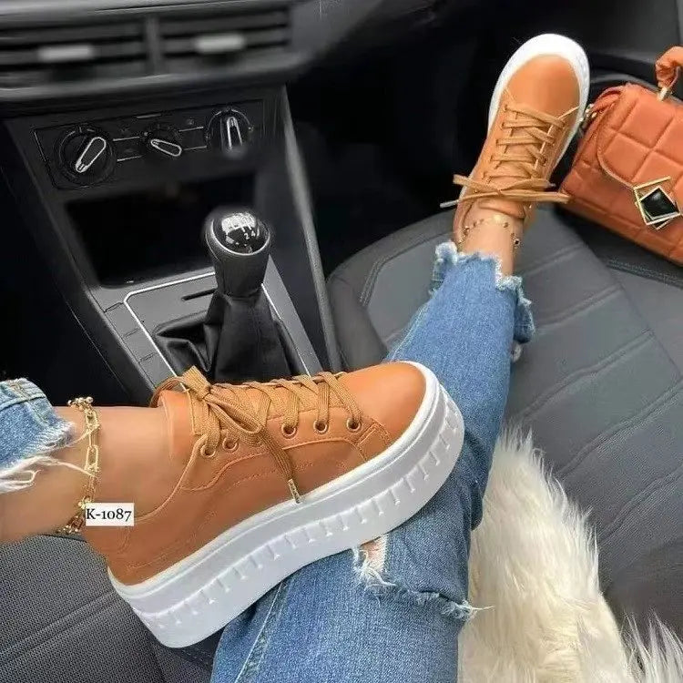 Tennis Lace Up Canvas Casual Walking Shoes