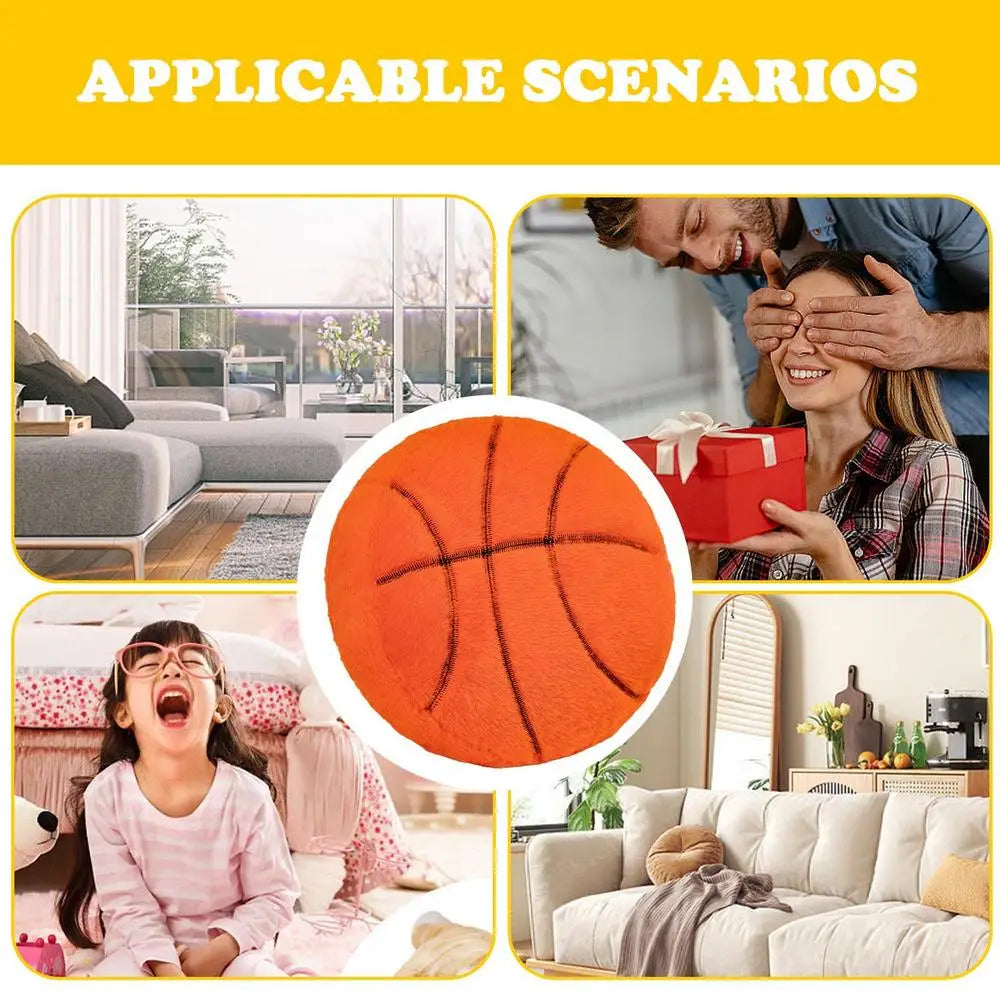 Sporty Stuffed Pillows - Baseball and Basketball