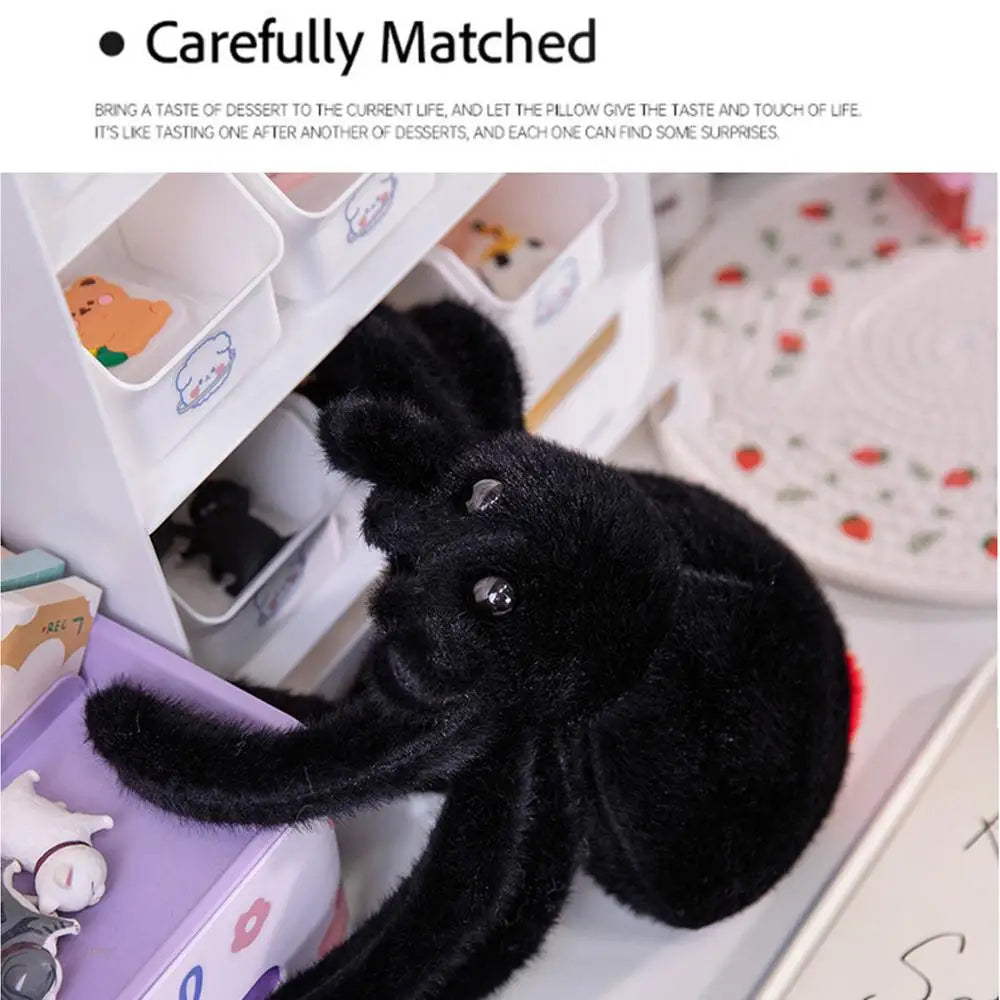 Cute Spider Shaped Throw Pillow - Realistic Black Spider Stuffed
