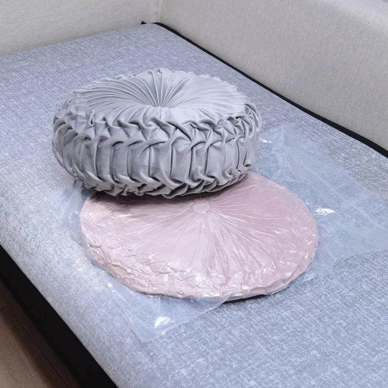 European Style Round Solid Velvet Round Cushion/Pillow