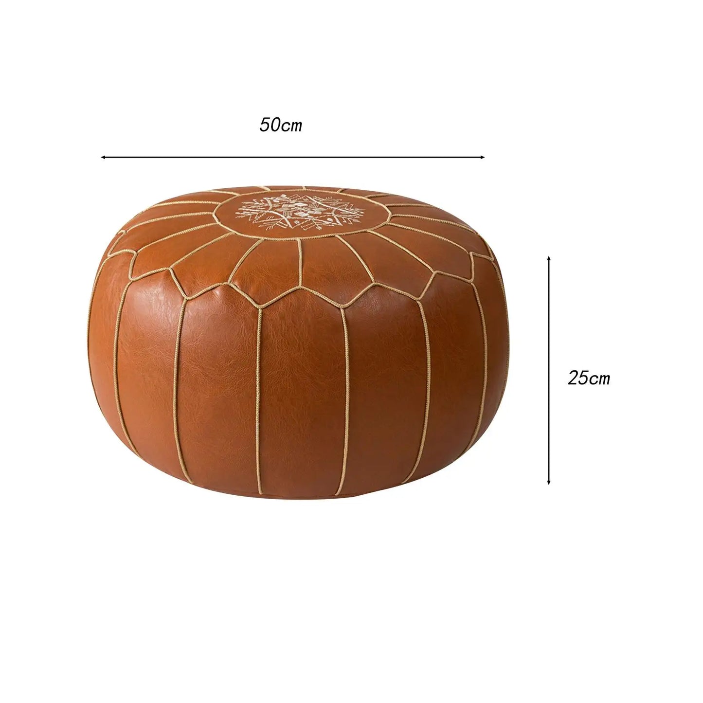 Unstuffed Pouf Cover Moroccan Style Ottomans Footstool Embroider Craft