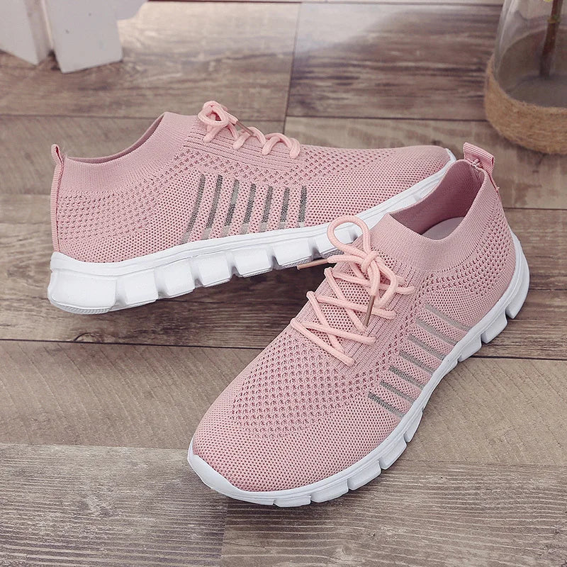 Women Mesh Breathable Shoes Slip onSneakers