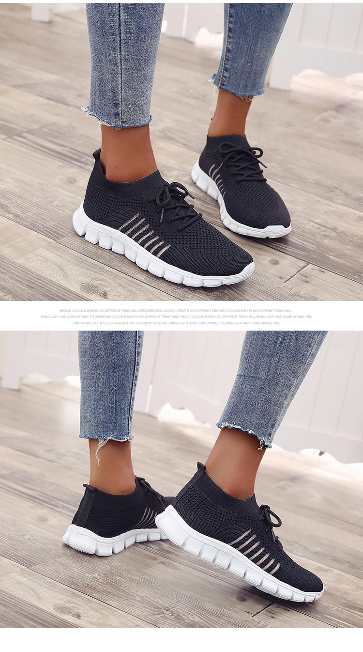 Women Mesh Breathable Shoes Slip onSneakers