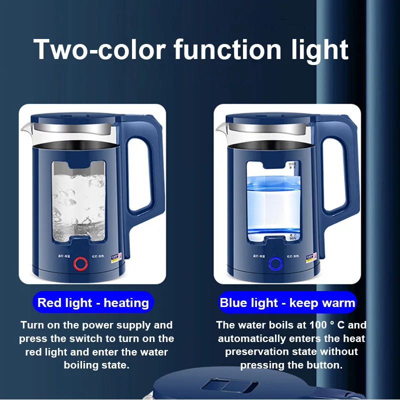 2.2L Electric Kettle Quick Heating Hot Water Boiling Teapot