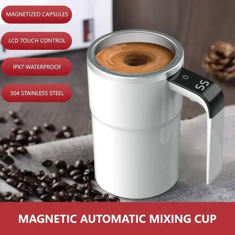 Automatic Self Stirring Magnetic Mug with LCD Screen