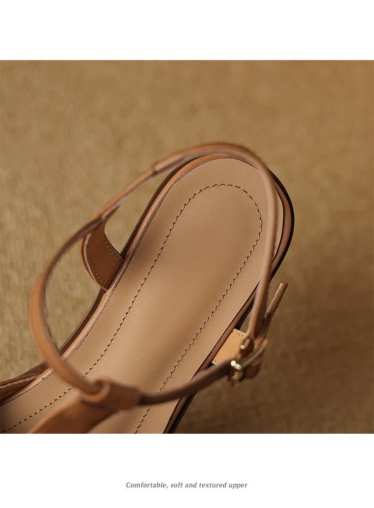 Women's Split Leather Slingback Sandal