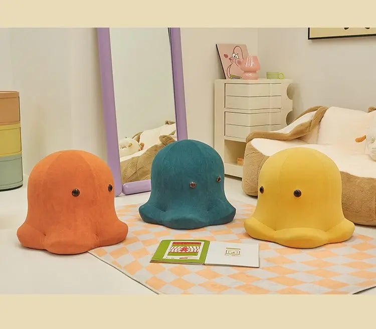 Playful Octopus Pouf - Small Apartment Living Room Ottoman