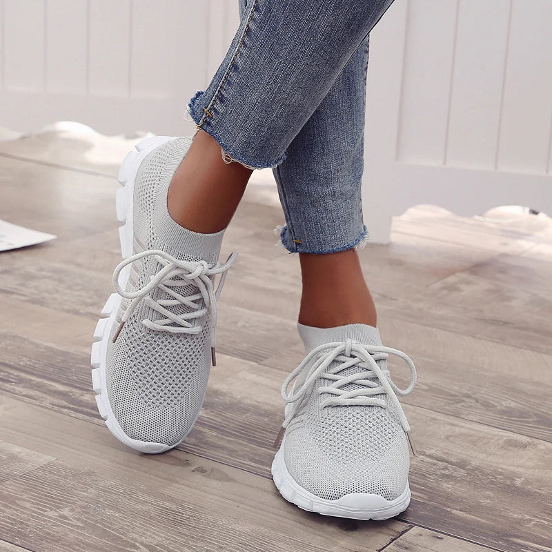 Women Mesh Breathable Shoes Slip onSneakers